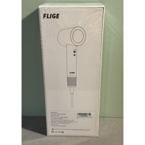 FLIGE Hair Dryer - 110,000 RPM High Speed Brushless Motor Negative Ionic Dryer - Picture 2 of 2